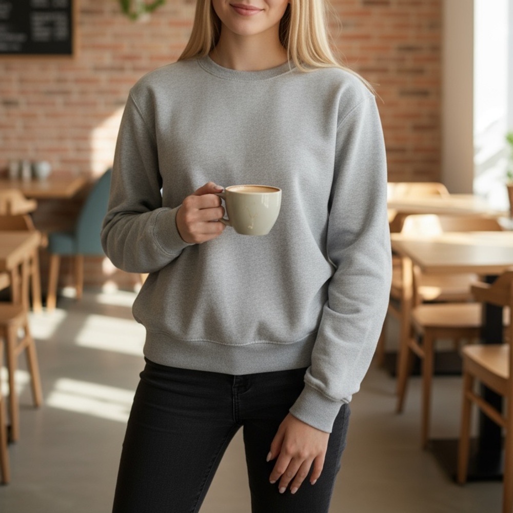 Fruit Of The Loom Gray Sweatshirt